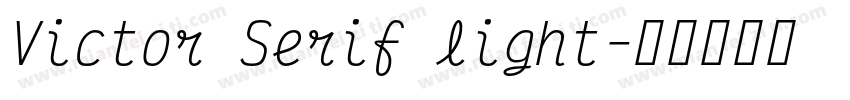 Victor Serif light字体转换